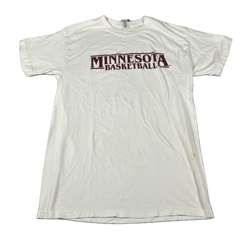 Nike Minnesota Golden Gophers Basketball T Shirt White Mens Size Medium NCAA